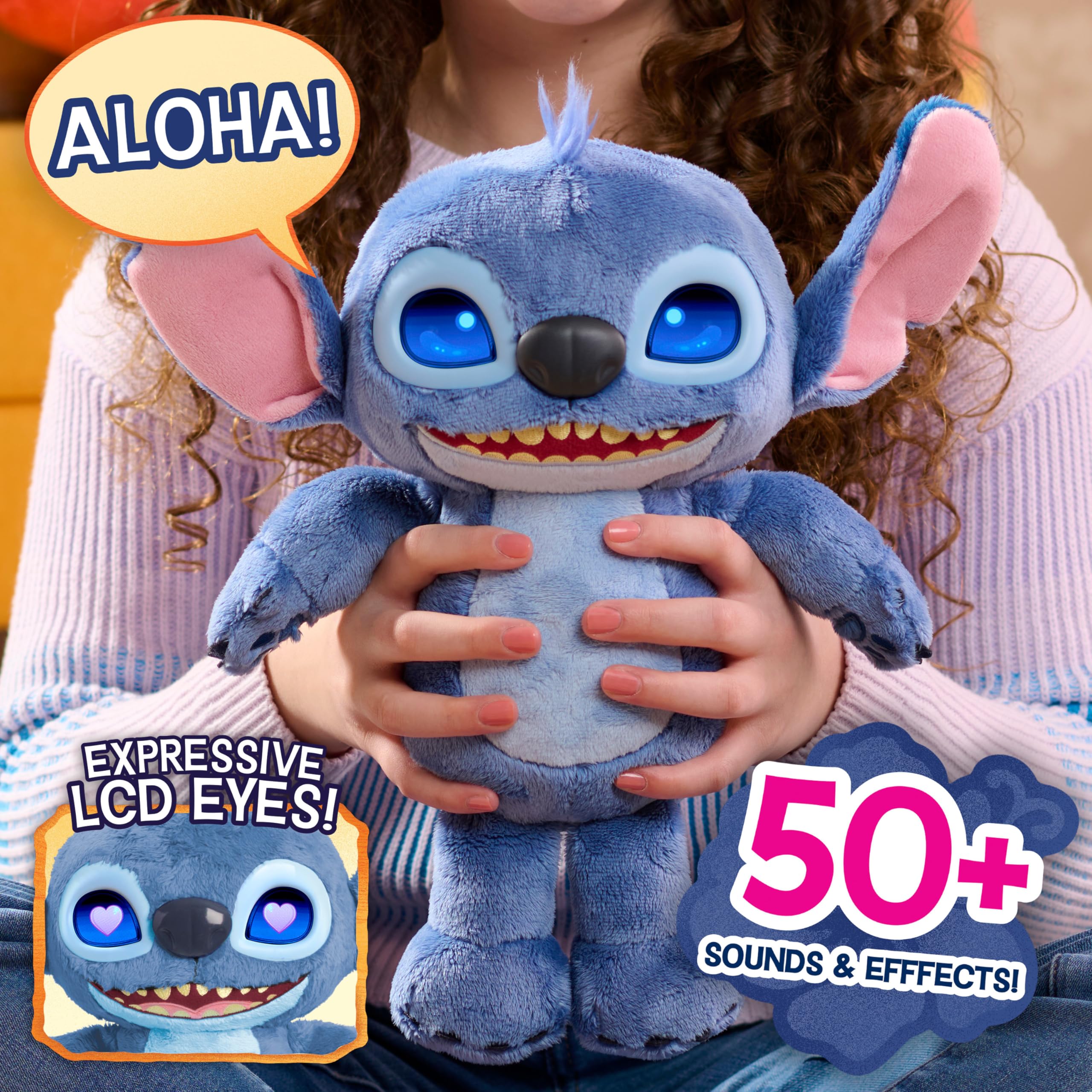 スティッチ Many Moods ぬいぐるみ海外限定 Stitch 実写版 Amazon.co.jp: Disney Stitch Just Play Many Moods 14インチ